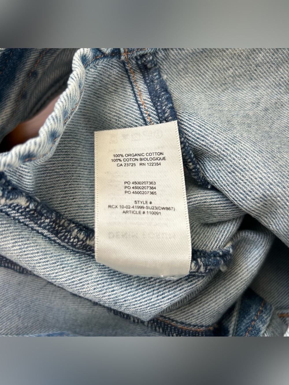 Aritzia Denim Forum The ‘90s Mia Denim Vest Blue Size Extra Small - Picture 7 of 7